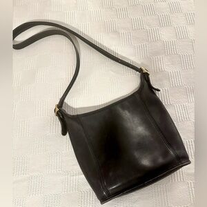 COACH 9816 Legacy Slim Bucket Bag - Black Leather Vintage Crossbody Handbag